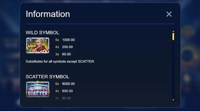 Furious Ultras - set simbol pada grid